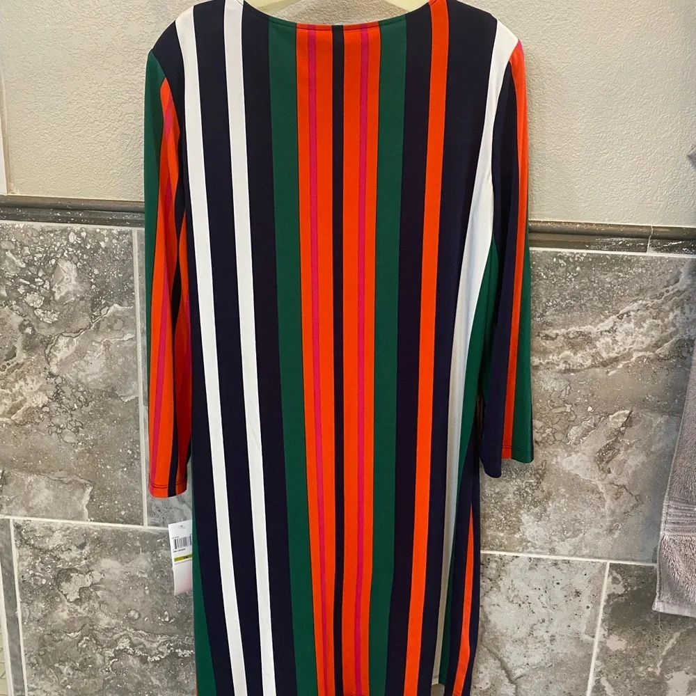 London Times size 14 dress. Tie at the waist. NWT - Picture 4 of 8